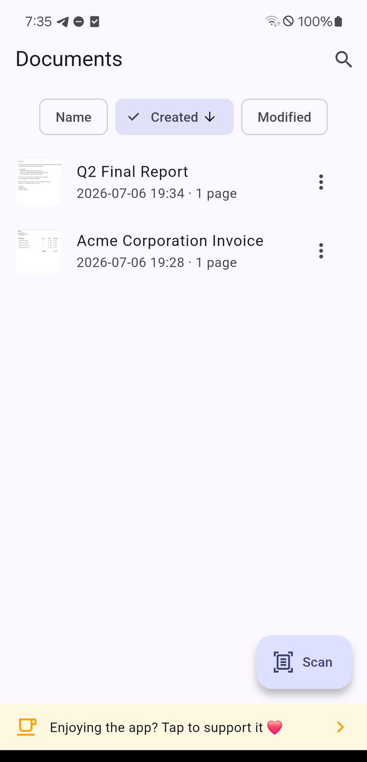 Document library
